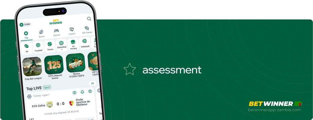 Assessment Betwinner APP Zambia