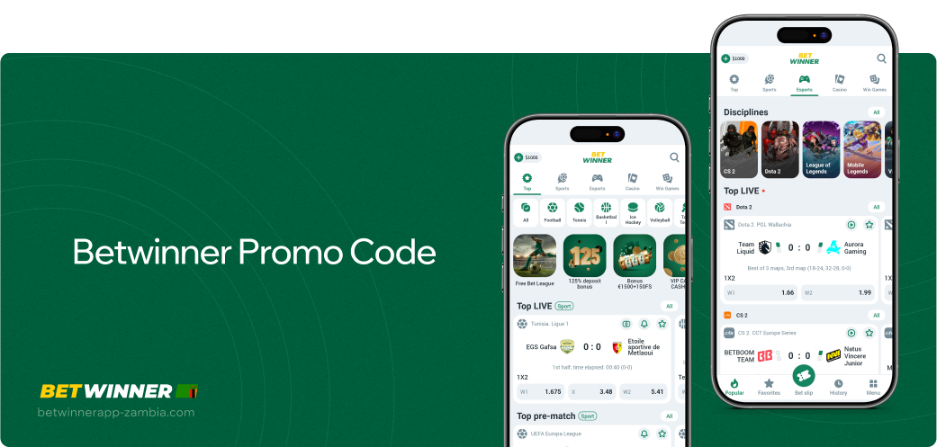 Betwinner APP Zambia Promo Code