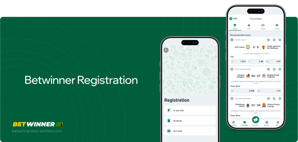 Betwinner APP Zambia Registration