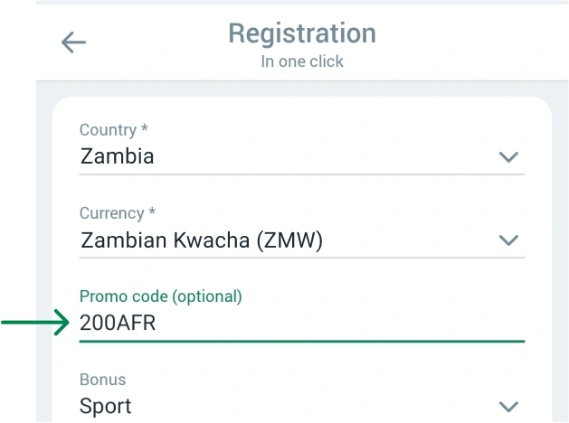 Instructions on how to register Betwinner APP Zambia